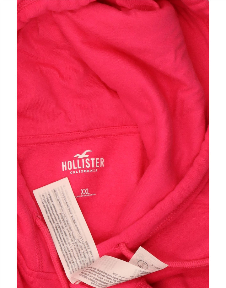 HOLLISTER Damen-Pullover mit übergroßem Kapuzenpullover, UK 20 2XL, rosa Baumwolle
