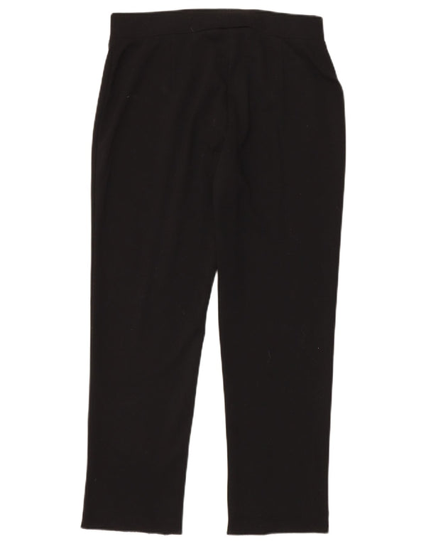 Marks & Spencer Damen Gerade Freizeithose UK 12 Medium W30 L27 Schwarz
