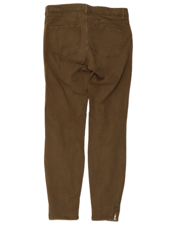 Zara Damen Skinny Freizeithose EU 38 Small W28 L26 Khaki