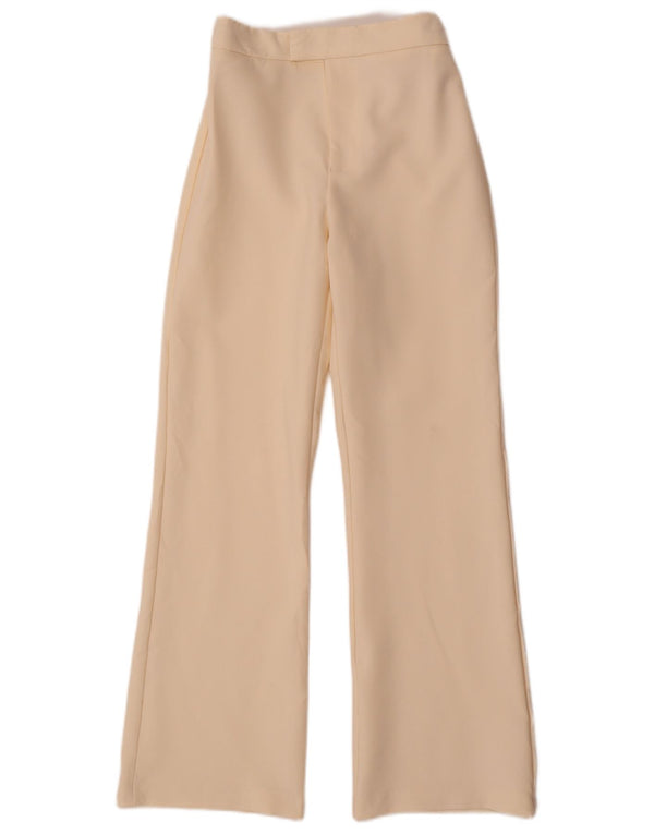 ZARA Mädchen-Freizeithose mit hoher Taille, 13–14 Jahre, W26, L28, gebrochenes Weiß