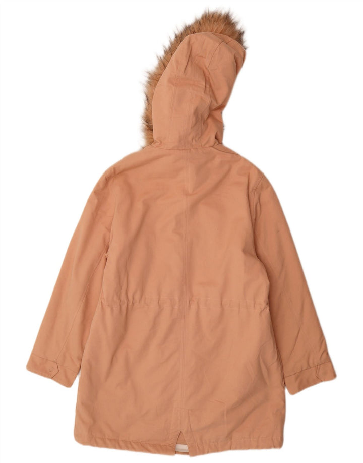 Lefties Damen-Parka mit Kapuze, übergroß, Gr. 10, Größe S, Rosa, Baumwolle