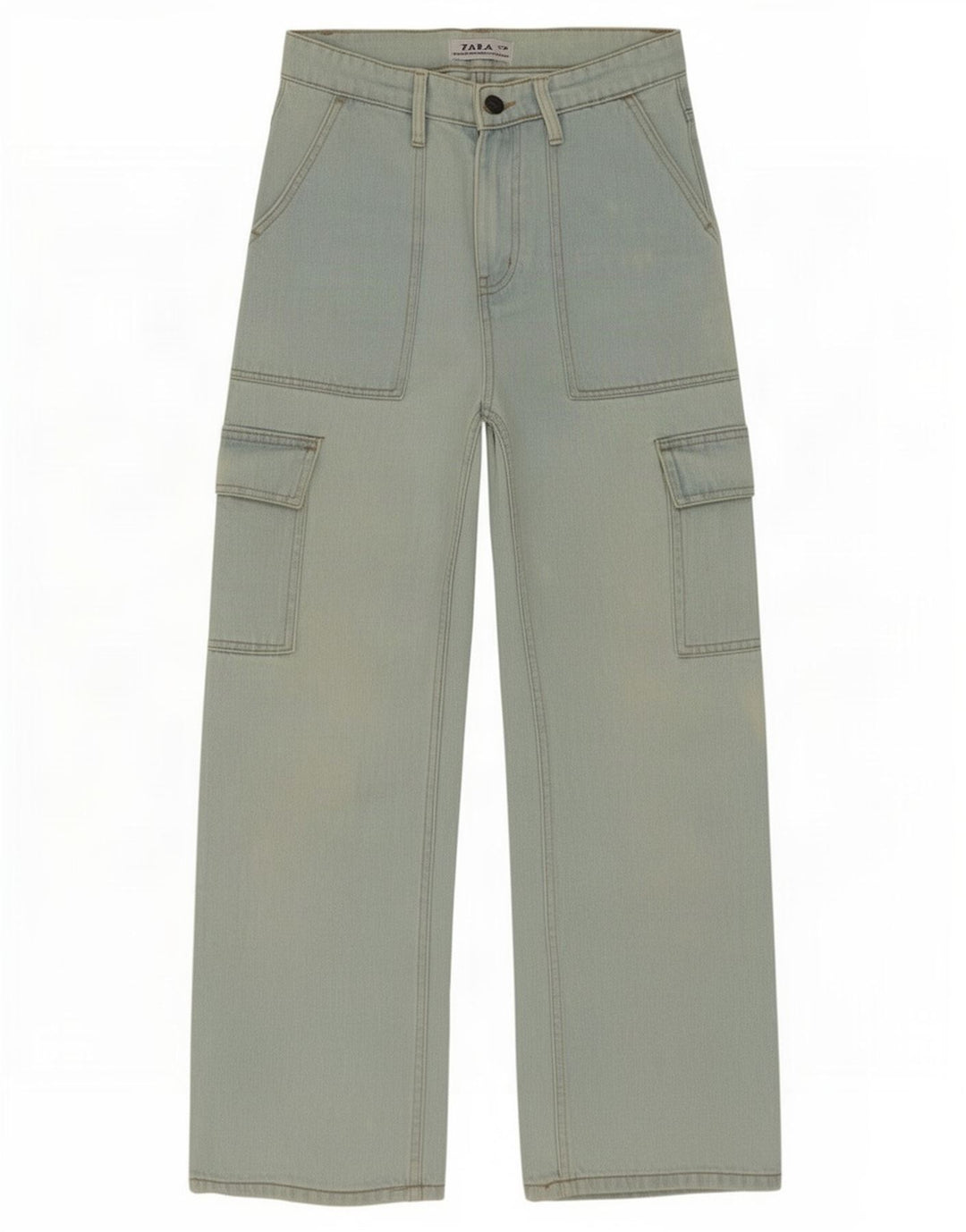 Zara Herren Cargo Loose Jeans W28 L27 Blau