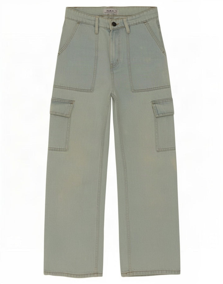 Zara Herren Cargo Loose Jeans W28 L27 Blau