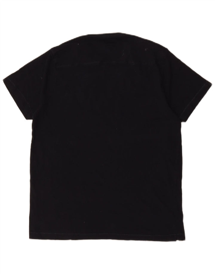 French Connection Herren-T-Shirt-Oberteil XL aus marineblauer Baumwolle