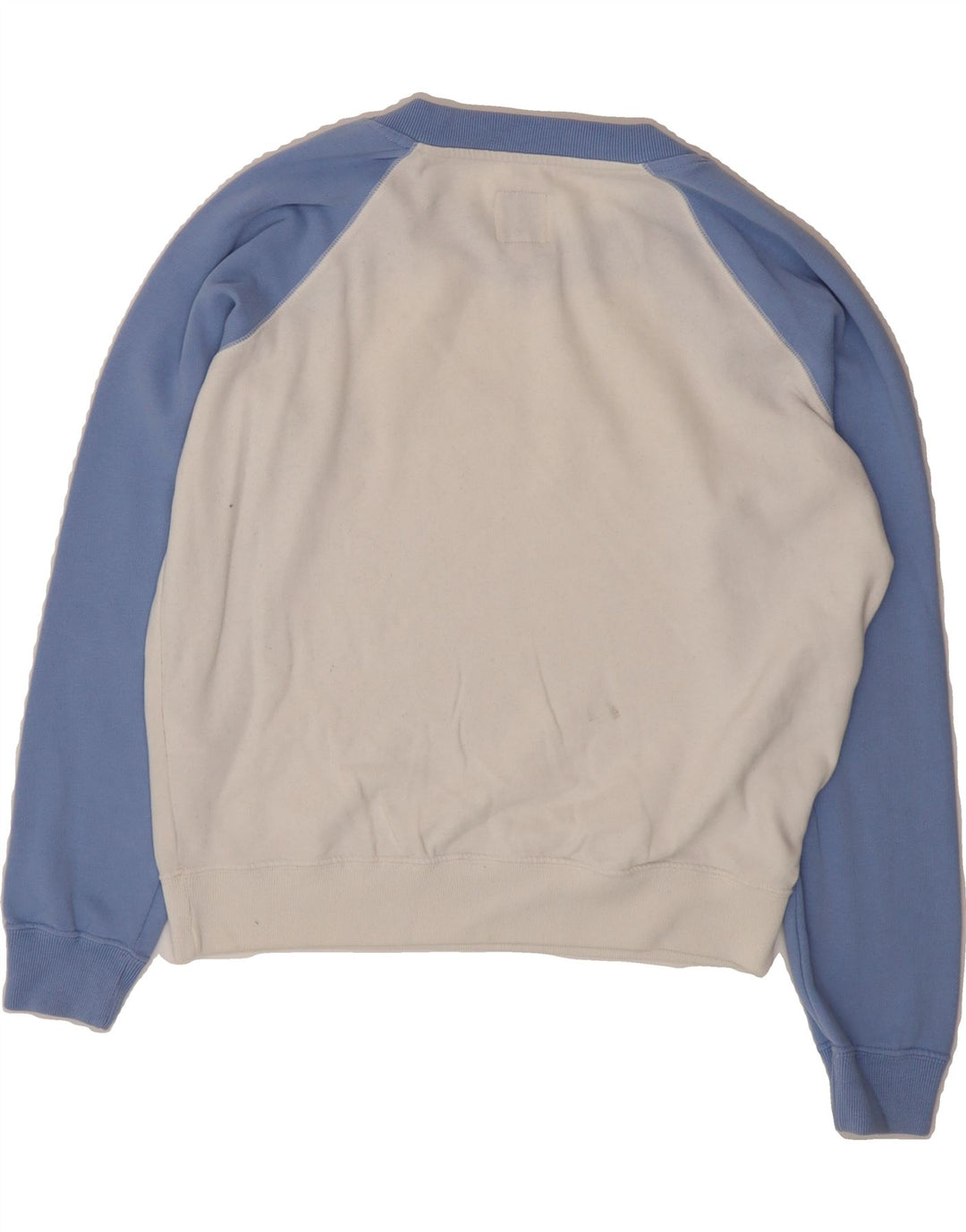 JACK WILLS Womens Oversized Sweatshirt Jumper UK 8 Small White Colourblock Vintage Jack Wills and Second-Hand Jack Wills from Messina Hembry 