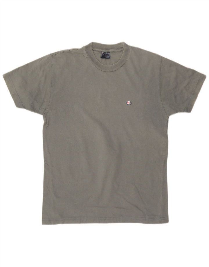 CHAMPION Herren-T-Shirt-Oberteil aus mittelblauer Baumwolle