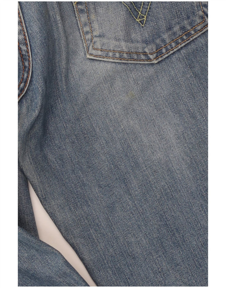 Levi's Damen Straight Jeans W31 L34 Blaue Baumwolle