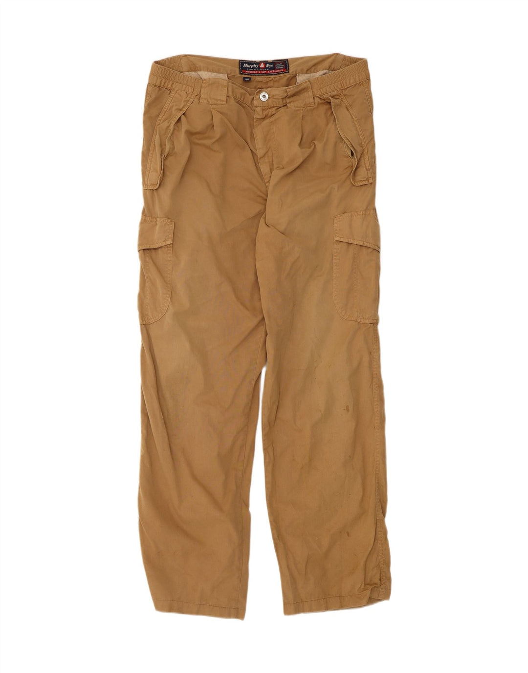 Murphy & Nye Gerade Herren-Cargohose W38 L33 Beige Baumwolle
