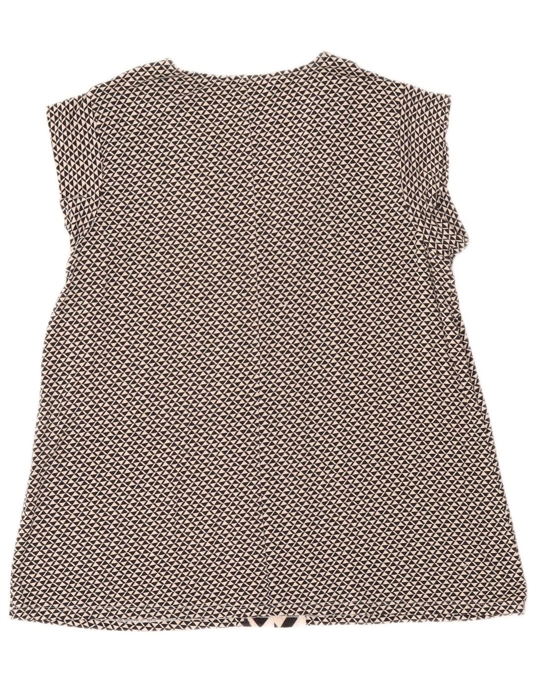Max Mara Damen-Wochenendblusenoberteil, UK-Größe 44, groß, schwarz, geometrisch