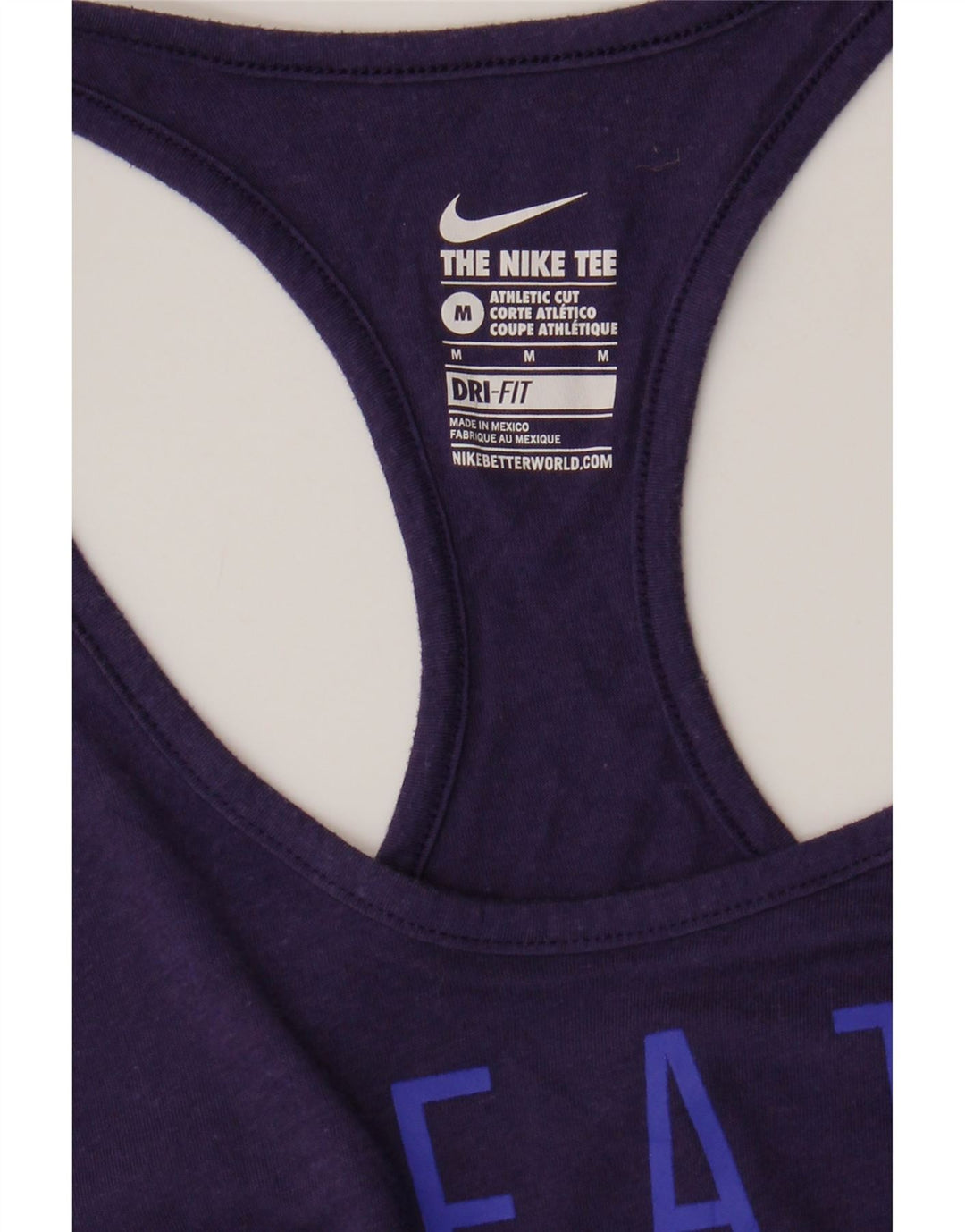 Nike Damen Dri Fit Graphic Vest Top UK 12 Mittellila