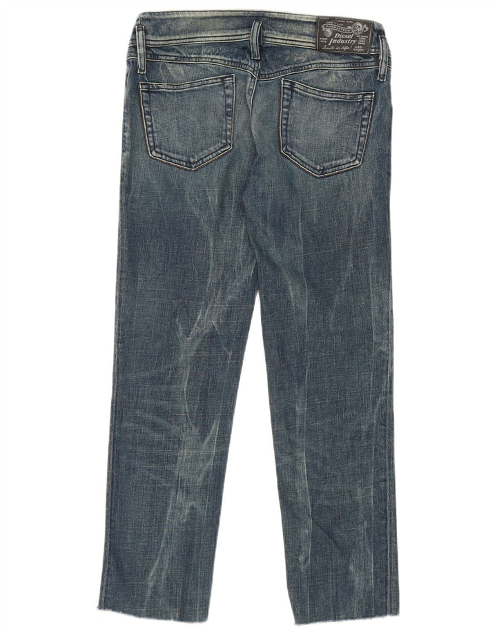 Diesel Damen Matic Straight Jeans W29 L27 Blaue Baumwolle