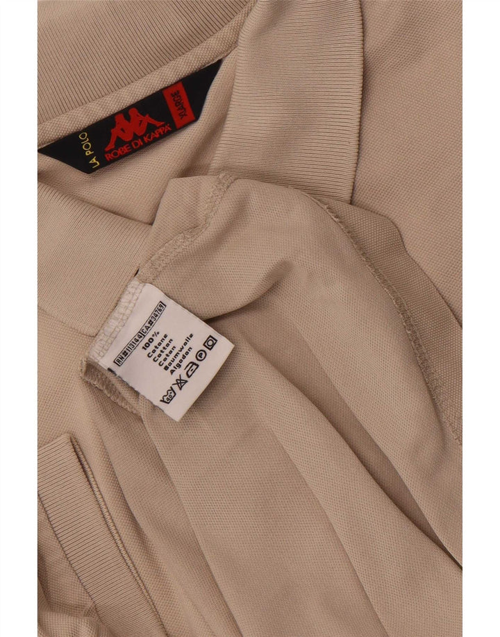 Kappa Herren Poloshirt XL Beige Baumwolle