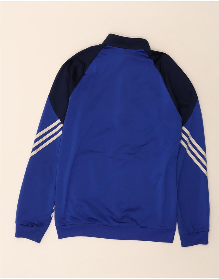 Adidas Herren-Trainingsanzug-Top-Jacke, kleines blaues Farbblock-Polyester