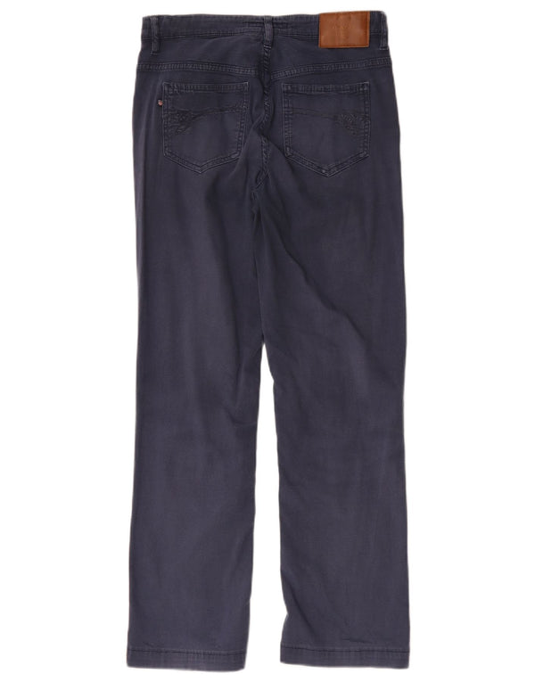 Gant Damen Bootcut Regular Fit Freizeithose W28 L27 Marineblaue Baumwolle