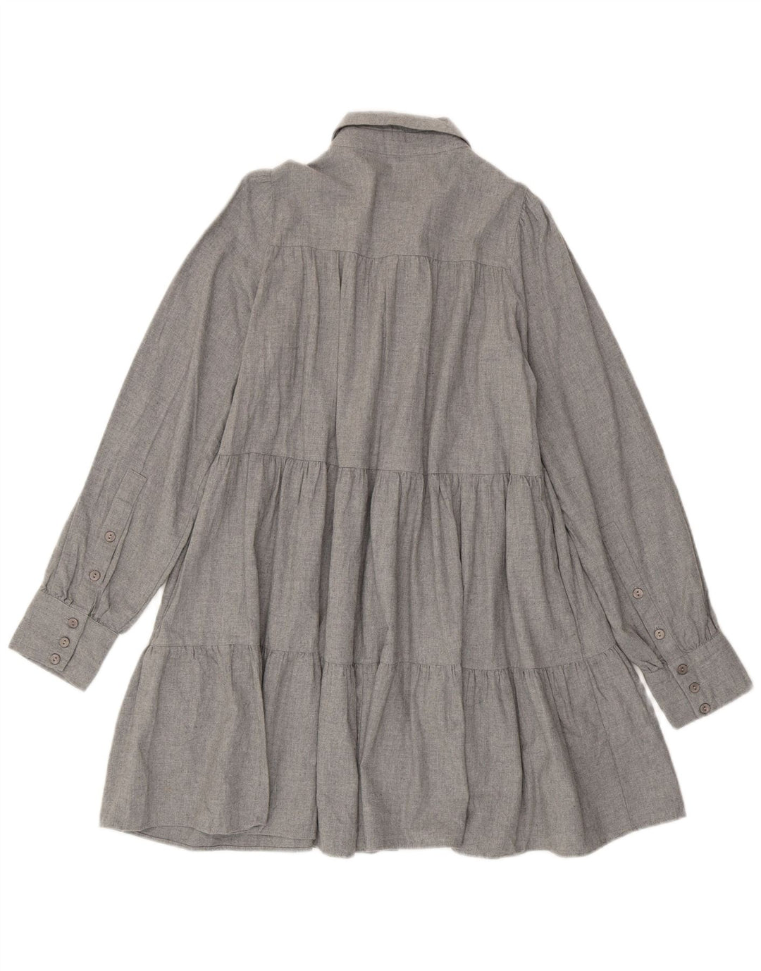 Zara Damen Übergroßes Hemdkleid UK 6 XS Grau