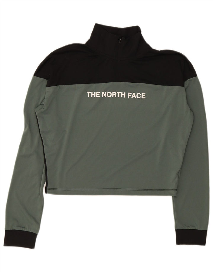 The North Face Damen-Trainingsanzug mit grafischem Pullover, UK 14, Mittel Khaki