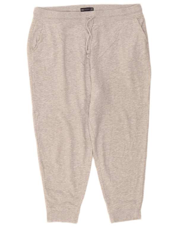 Marks & Spencer Damen Trainingshose Jogger UK 18 XL Grau meliert