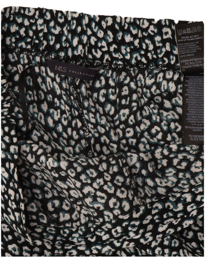 Marks & Spencer Damen Haremshose UK 12 Medium W32 L26 Schwarz
