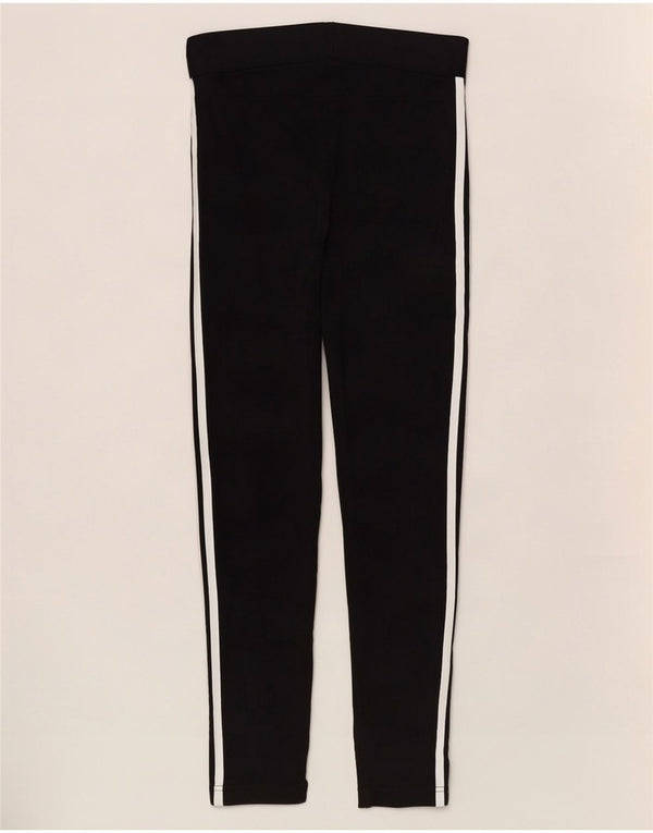 Adidas Damen Leggings UK 12/14 Mittelschwarze Baumwolle