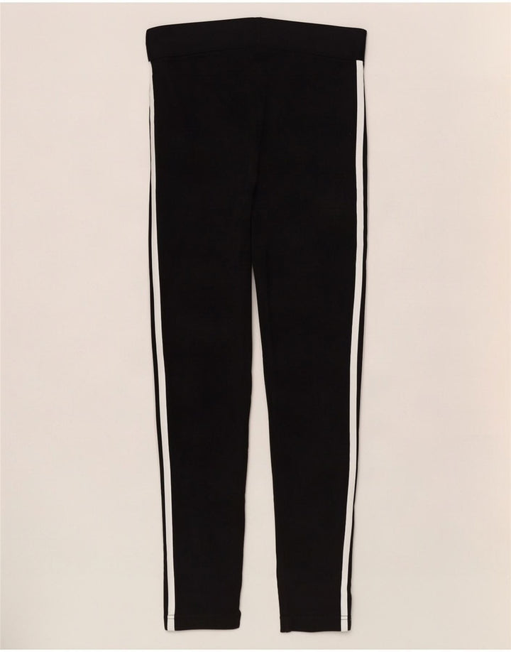 Adidas Damen Leggings UK 12/14 Mittelschwarze Baumwolle