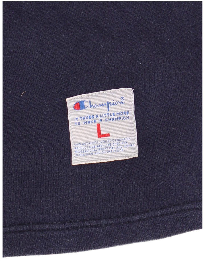 CHAMPION Übergroßer Grafik-Sweatshirtpullover für Damen, UK 16, Large, Marineblau