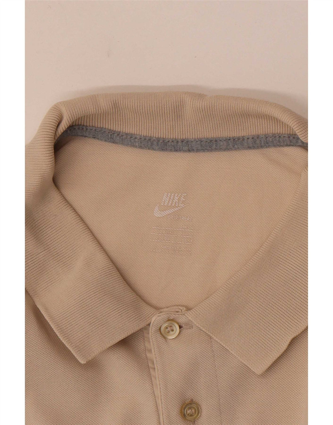 Nike Herren Poloshirt Large Beige