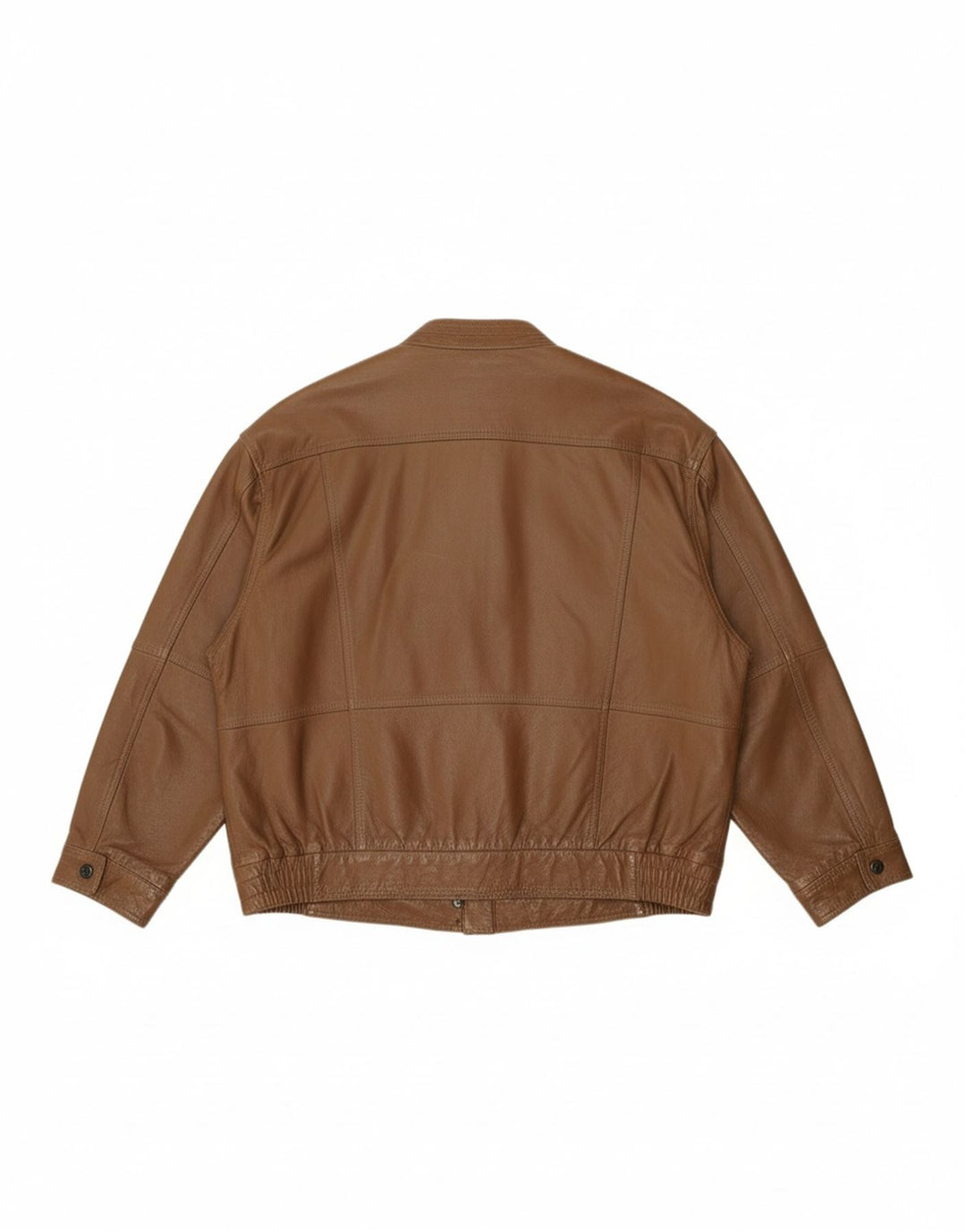 ASGARD Mens Leather Jacket UK 42 XL Brown Leather