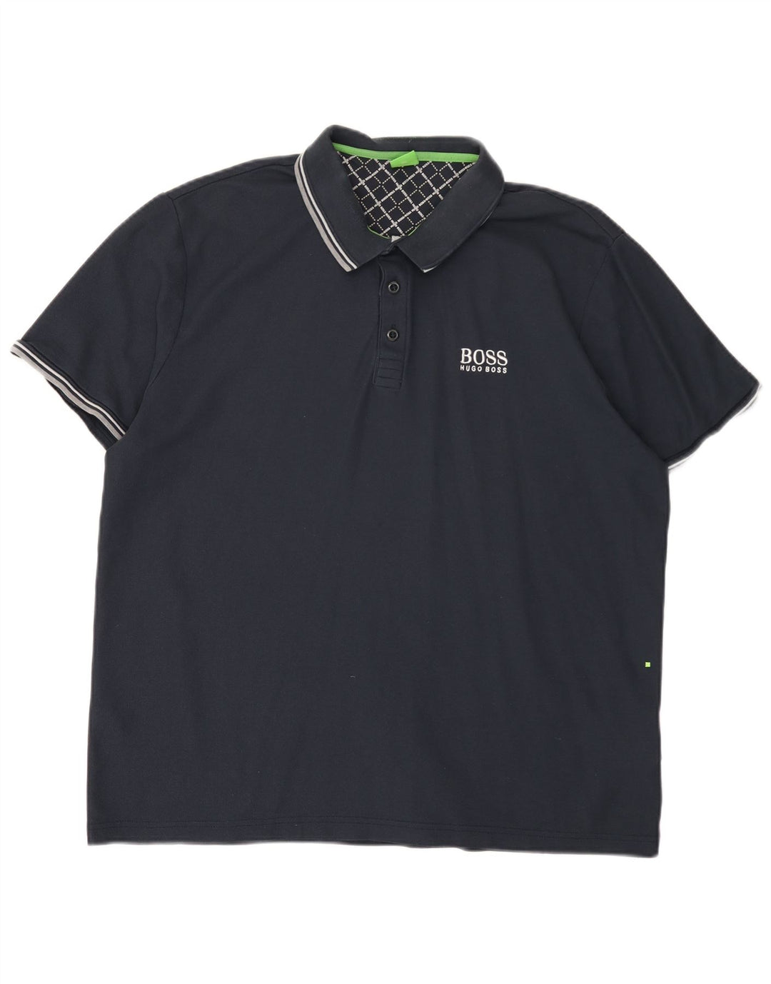 HUGO BOSS Herren Poloshirt 2XL Marineblau Baumwolle