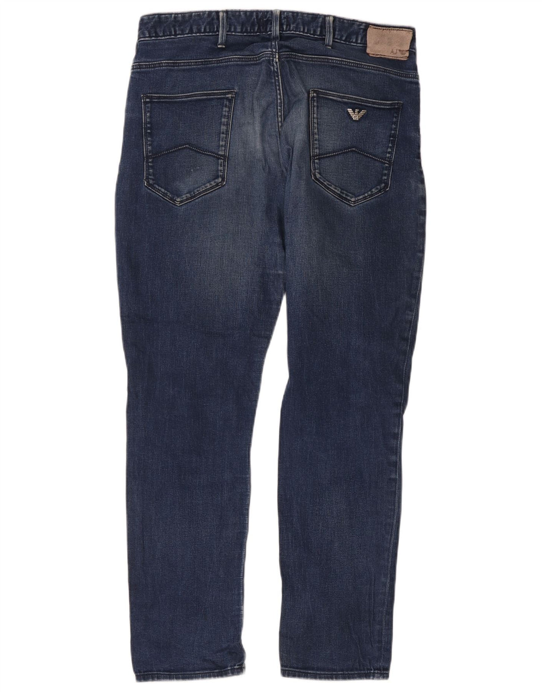 Armani Mens Slim Jeans W34 L30 Blue Cotton