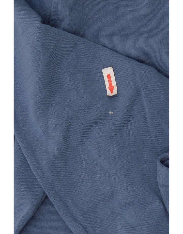 Marks & Spencer Damen Sweatshirt Pullover UK 14 Mittelblaue Baumwolle