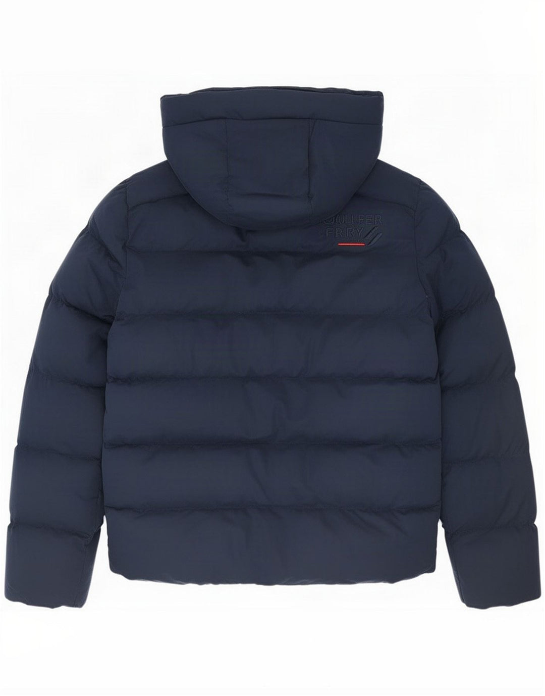 Superdry Wattierte Herrenjacke mit Kapuze, UK 36, Größe S, Marineblau, Polyester