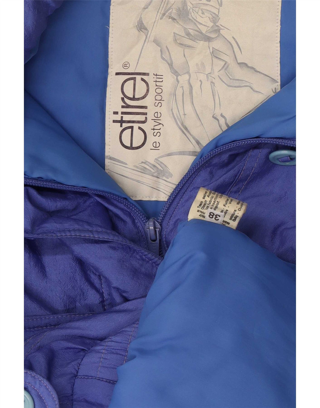 Etirel Damen Übergroße wattierte Jacke EU 38 Mittelviolett Polyamid