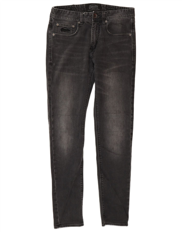 Superdry Herren Slim Tapered Jeans W30 L30 Grau Baumwolle