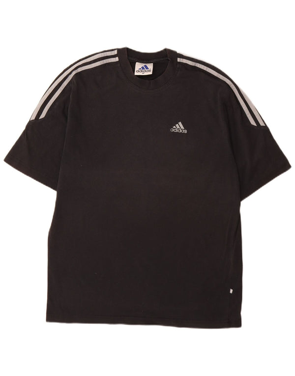 Adidas Herren T-Shirt Top Medium Schwarz Baumwolle