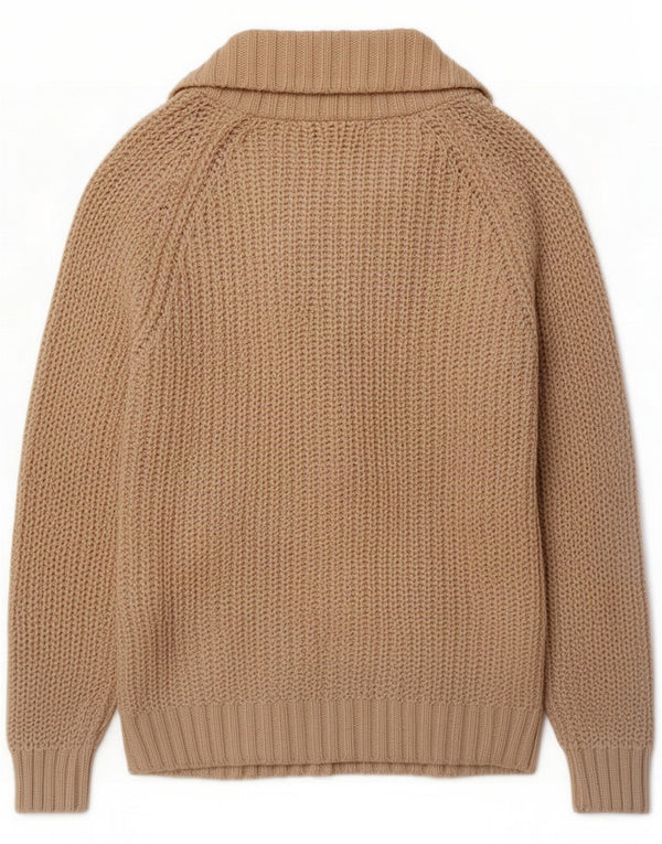Zara Damen-Strickjacke, zweireihig, UK 14, groß, beige, klassisch