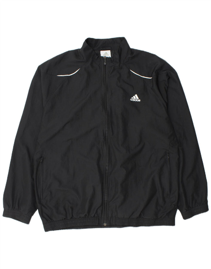 ADIDAS Herren Trainingsanzug Top Jacke XL Schwarz Polyester