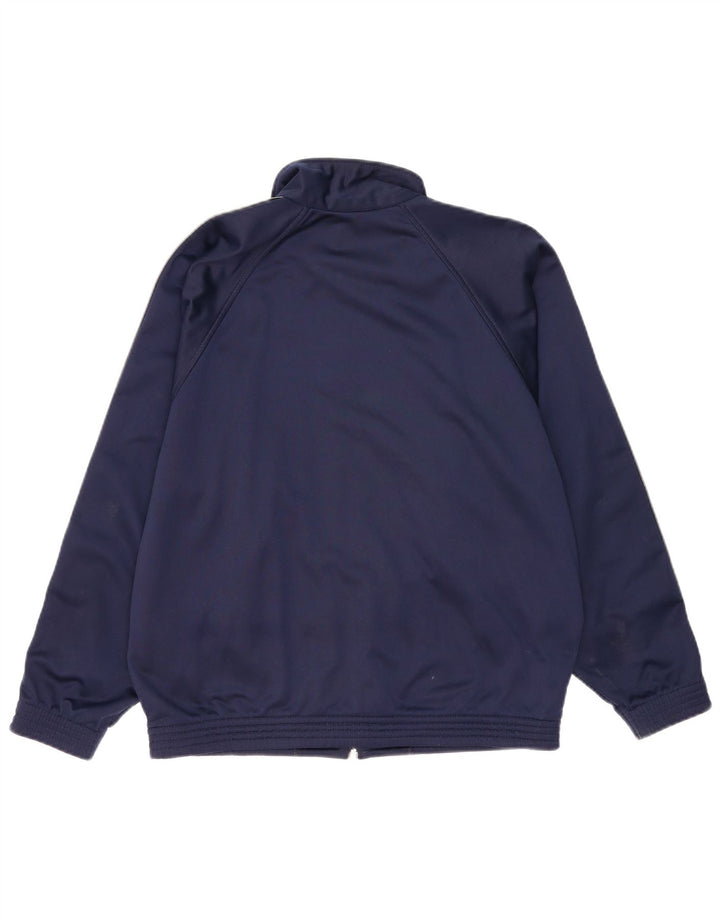 Champion Herren-Trainingsanzugoberteil mit grafischer lockerer Passform, Größe S, Marineblau