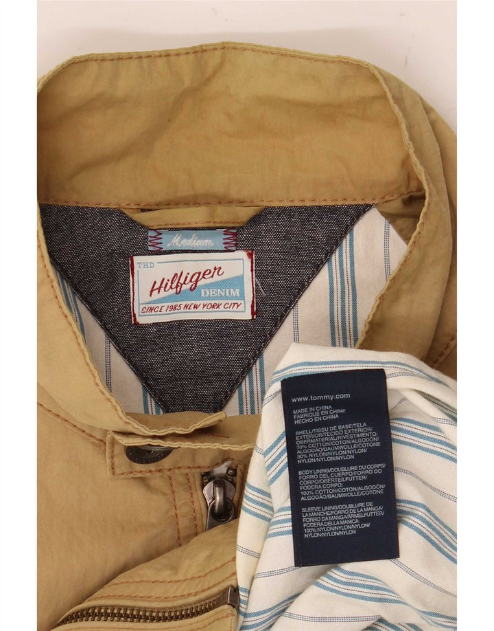Tommy Hilfiger Herren Bomberjacke UK 38 Mittelbeige Baumwolle