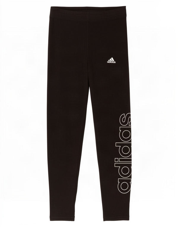 Adidas Mädchen-Grafik-Leggings, 13–14 Jahre, schwarze Baumwolle