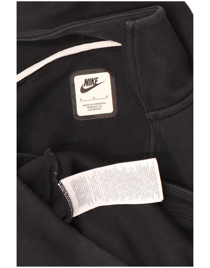 Nike Herren-Kapuzenpullover mit Reißverschluss, mittelschwarz, Baumwolle