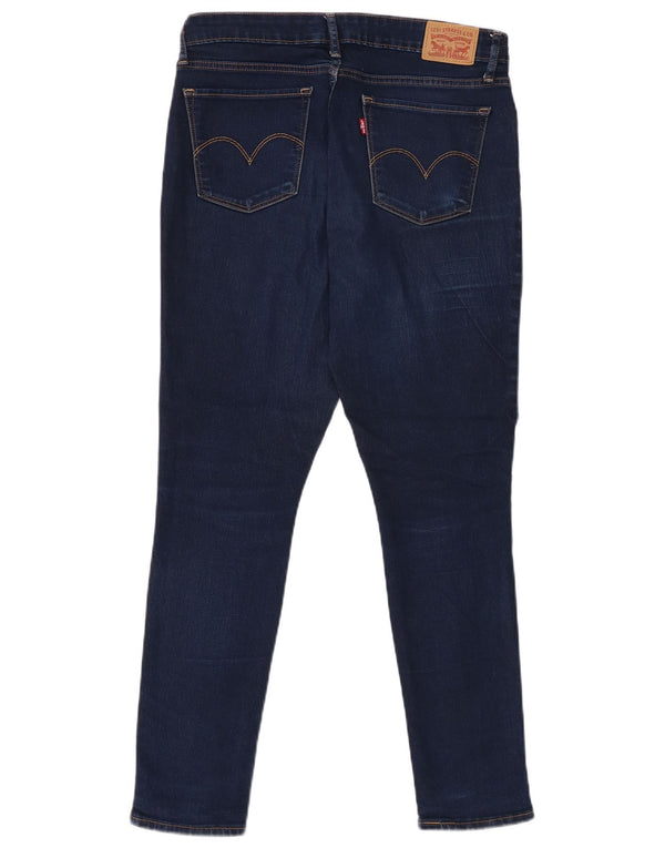 Levi's Damen 711 Skinny Jeans W30 L30 Marineblau Baumwolle