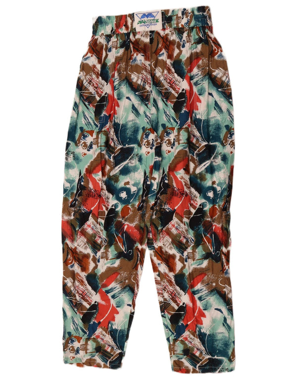 Avant Garde Damen-Freizeithose mit abstraktem Muster, W30, L28, mehrfarbig