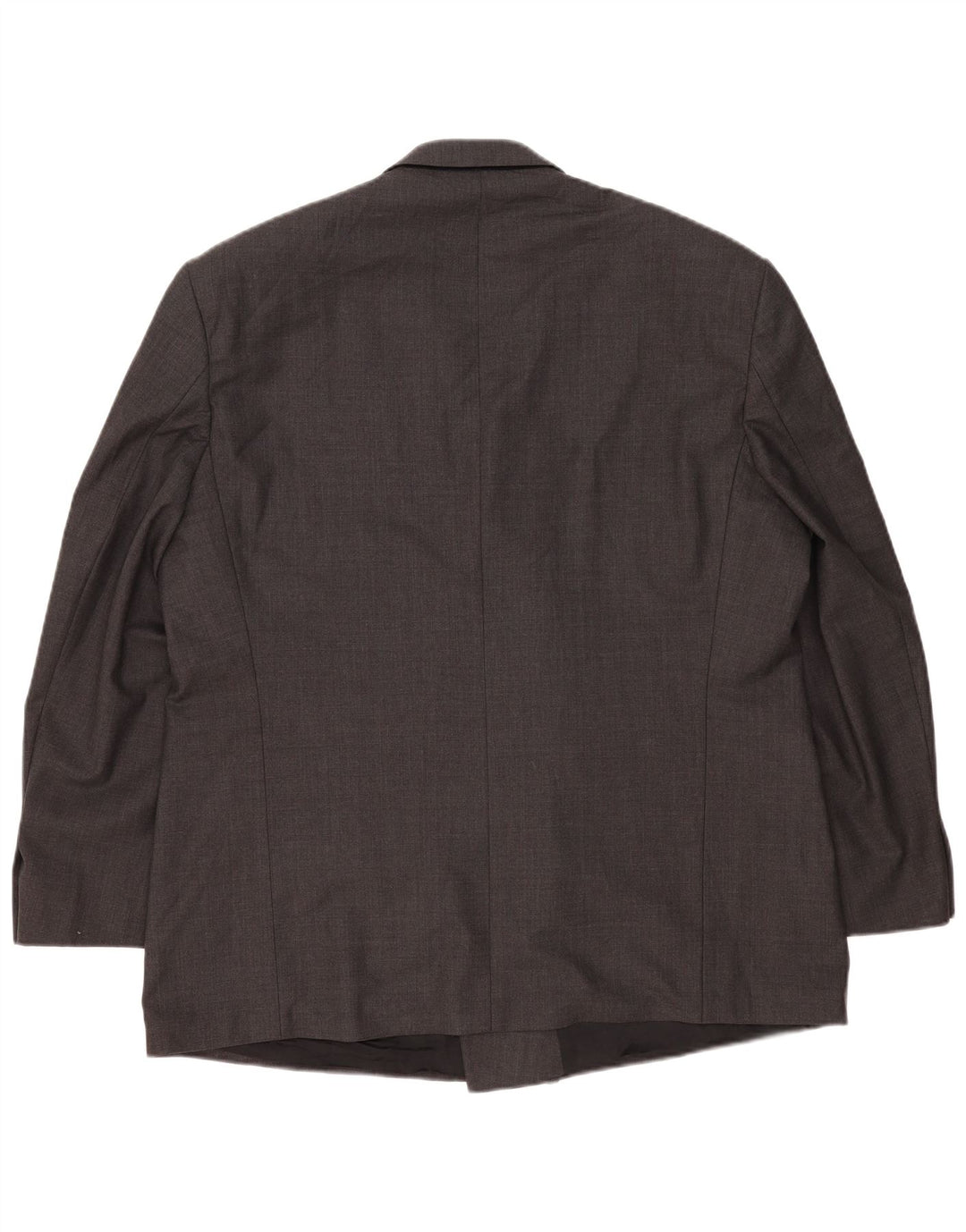 Marks & Spencer Herren Zweireihiger Blazer Jacke UK 46 XL Graue Schurwolle