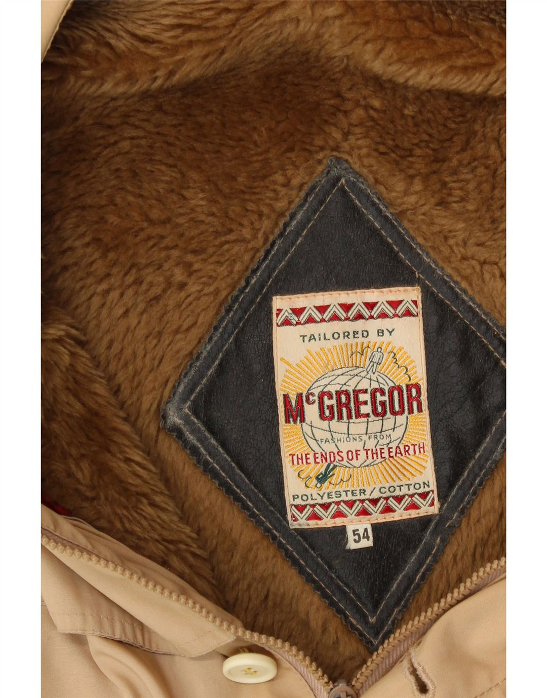 MCGREGOR Mens Utility Jacket IT 54 2XL Beige Vintage McGregor and Second-Hand McGregor from Messina Hembry 