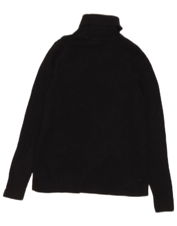 Marks & Spencer Damen Crop Rollkragenpullover Pullover UK 12 mittel Schwarz