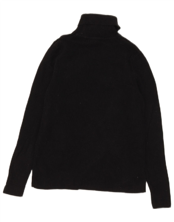 Marks & Spencer Damen Crop Rollkragenpullover Pullover UK 12 mittel Schwarz