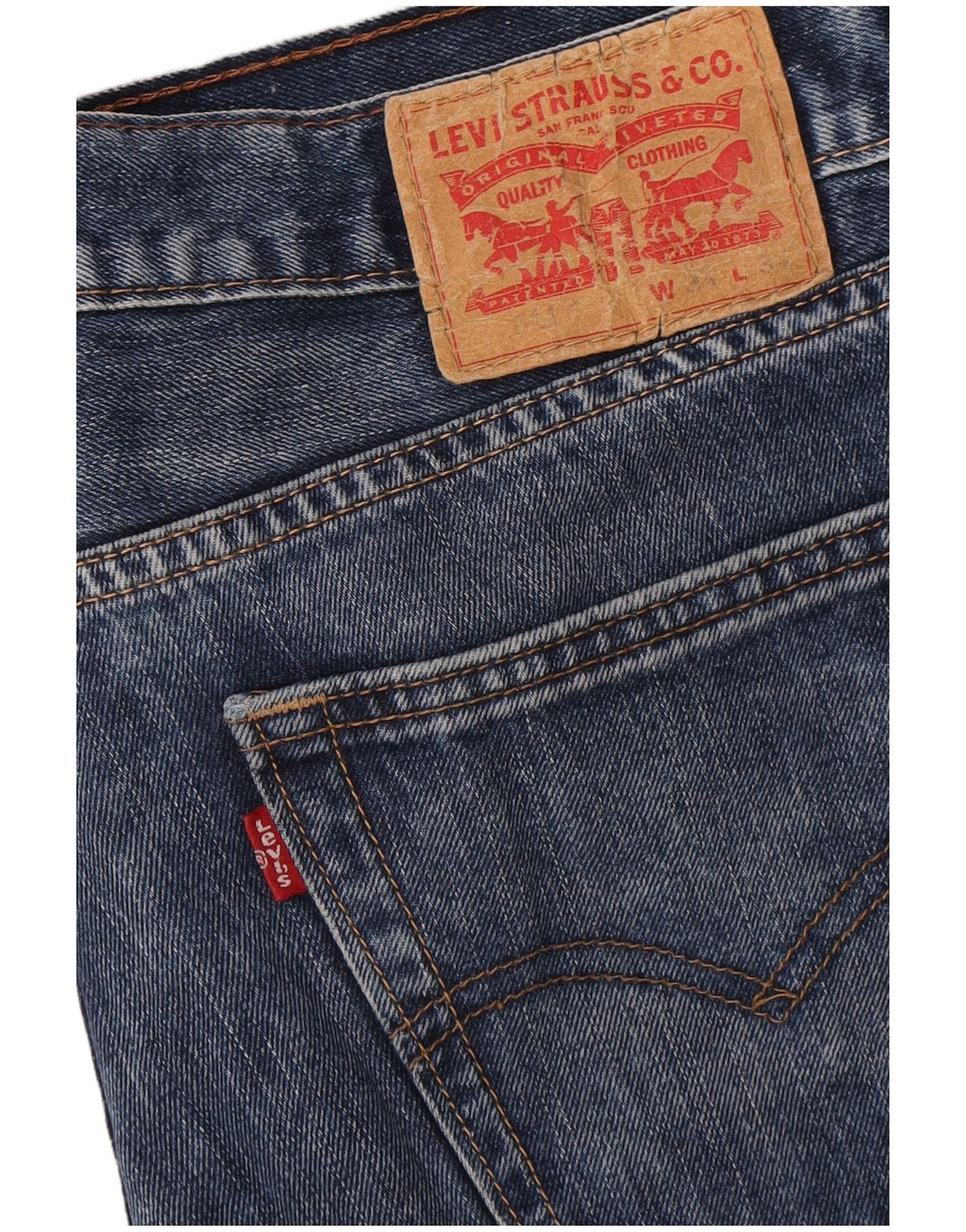 Levi's Herren 511 Slim Jeans W34 L34 Blaue Baumwolle