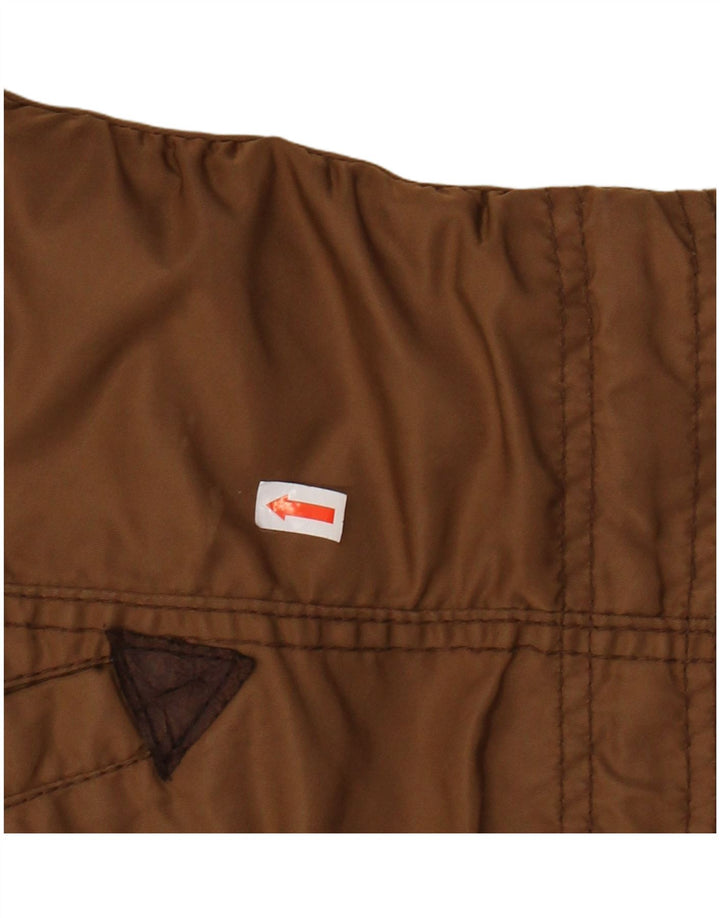 KHUJO Damen-Militär-Parka mit Kapuze, UK 14, Mittelbraun, Polyester