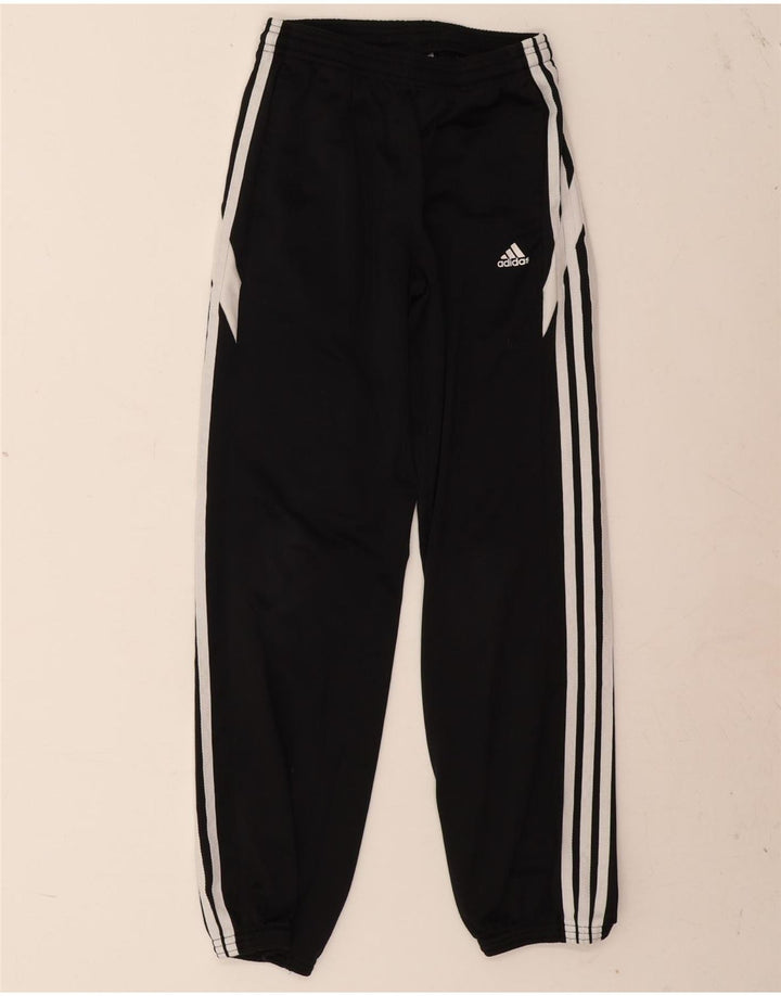 Adidas Jungen-Trainingshose, Jogginghose, 11–12 Jahre, schwarzes Polyester