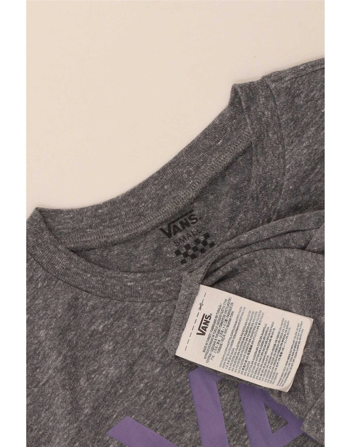 Vans Grafik-T-Shirt für Damen, UK 10, Größe S, Grau, Polyester